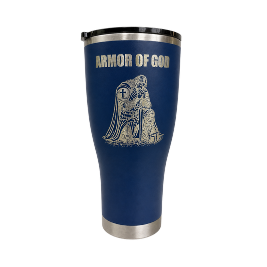 Armor of God Engraved Tumbler