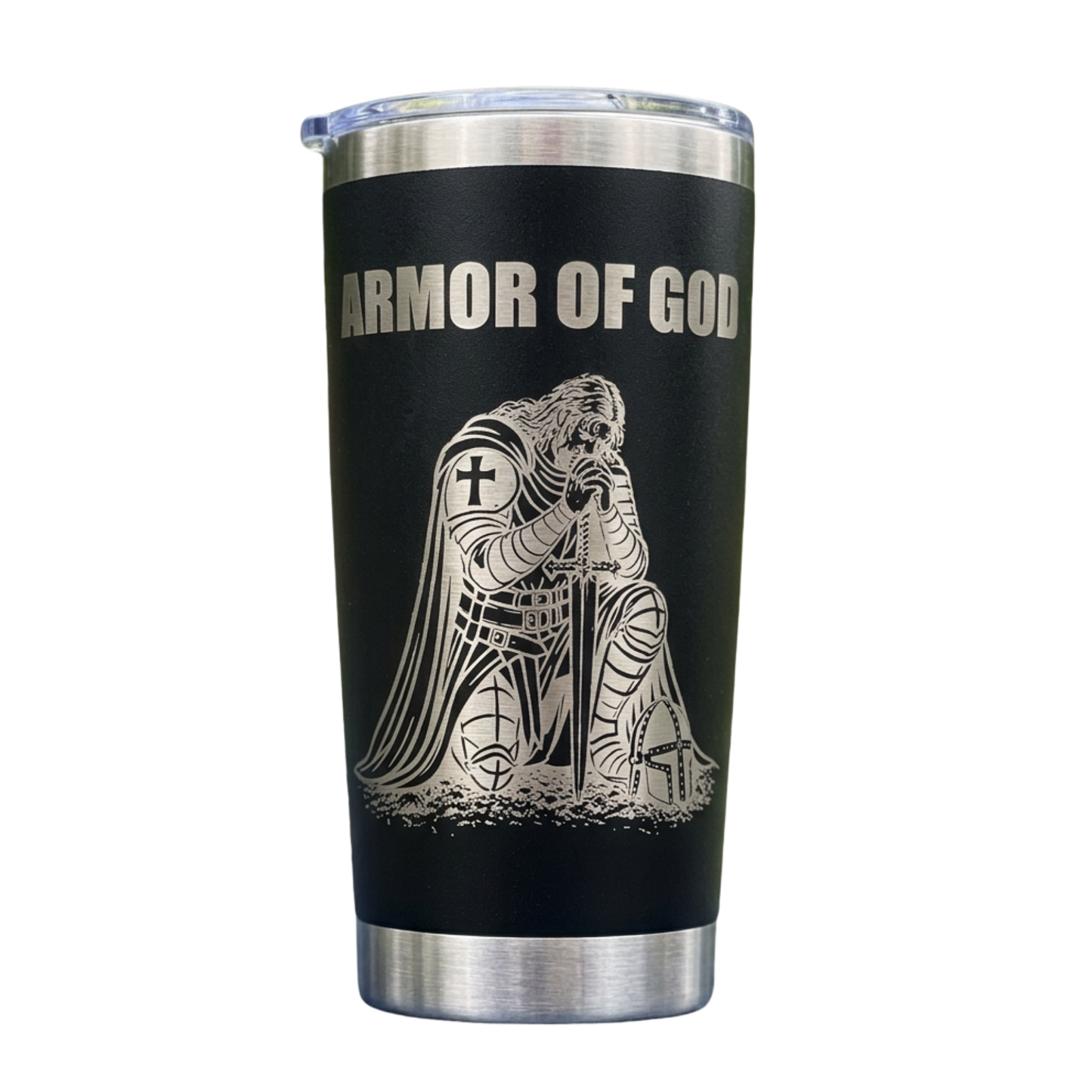 Armor of God Engraved Tumbler