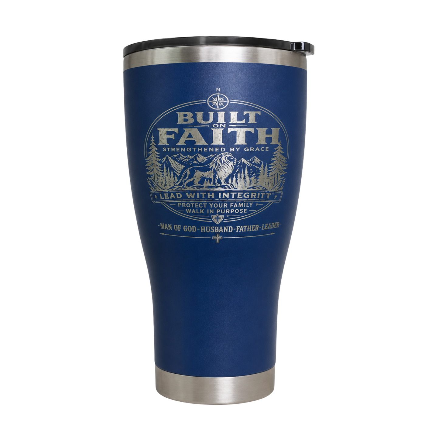 Built on Faith Engraved Tumbler