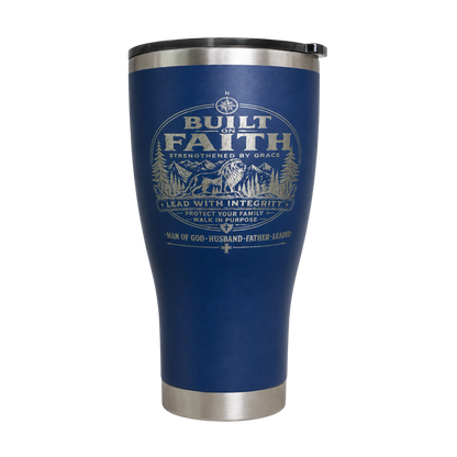 Built on Faith Engraved Tumbler