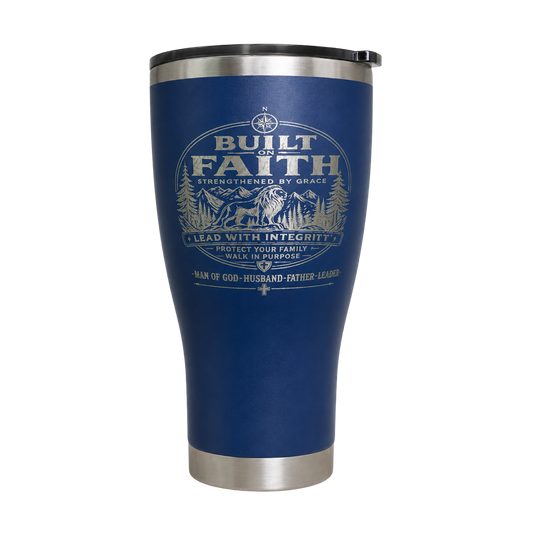 Built on Faith Engraved Tumbler