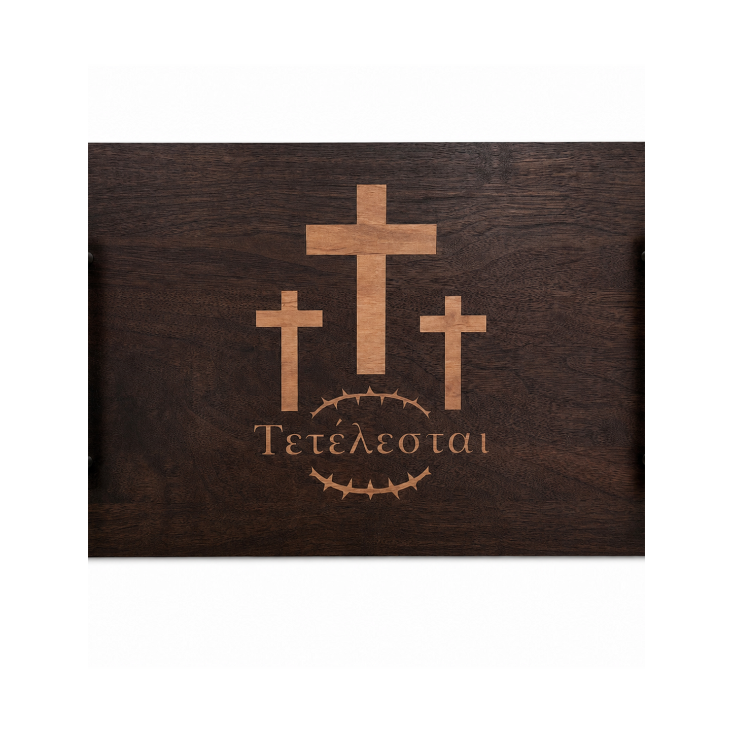 Tetelestai Walnut Serving Tray