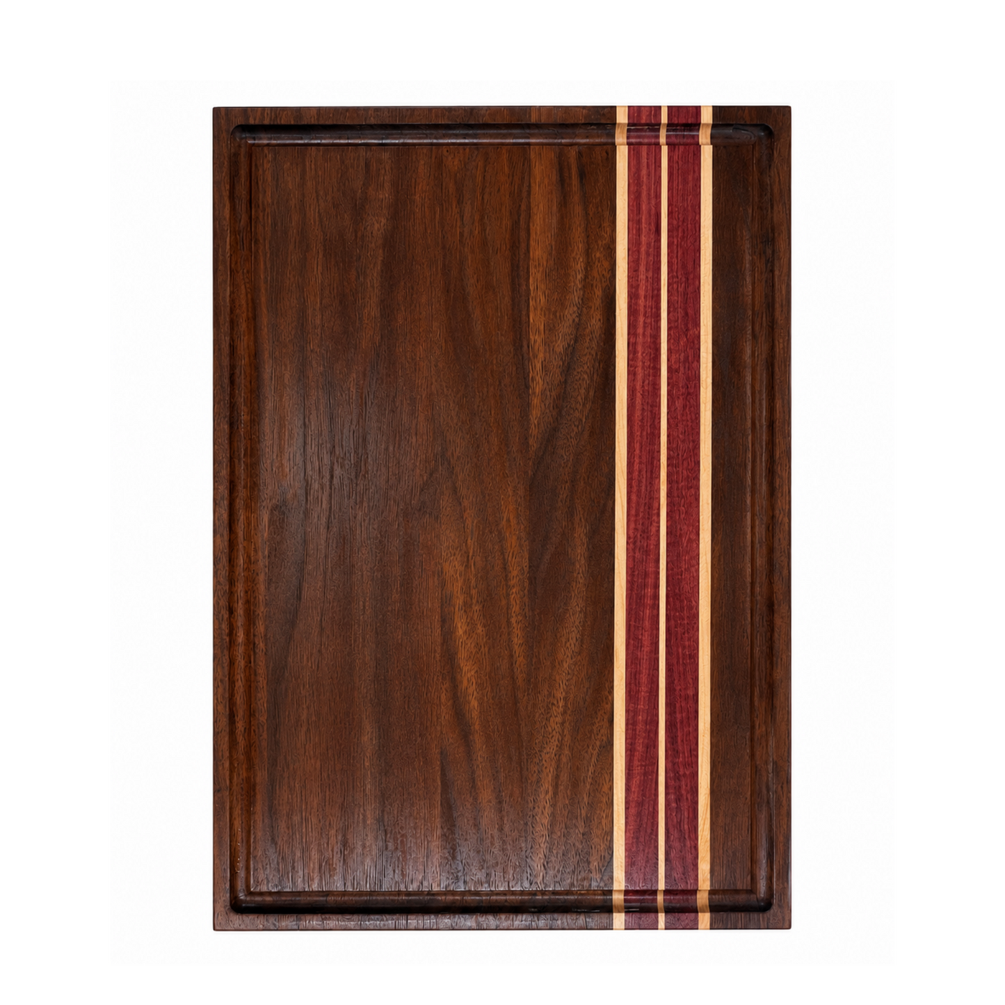 Purpleheart & Walnut Cutting Board