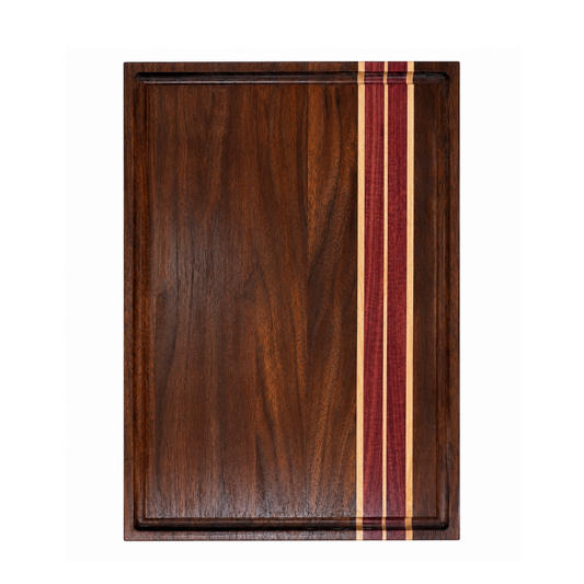 Purpleheart & Walnut Cutting Board